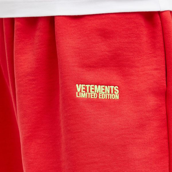 VETEMENTS Embroidered Logo Sweatpants