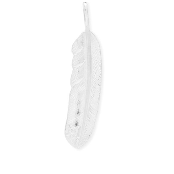 First Arrows Feather Silver Large Pendant