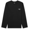 A.P.C. Long Sleeve Olivier Embroidered Logo T-Shirt