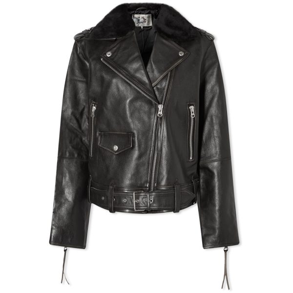 Nudie Jeans Co Greta Biker Leather Jacket