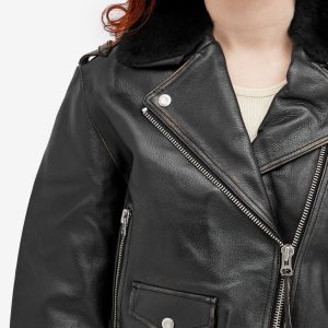 Nudie Jeans Co Greta Biker Leather Jacket