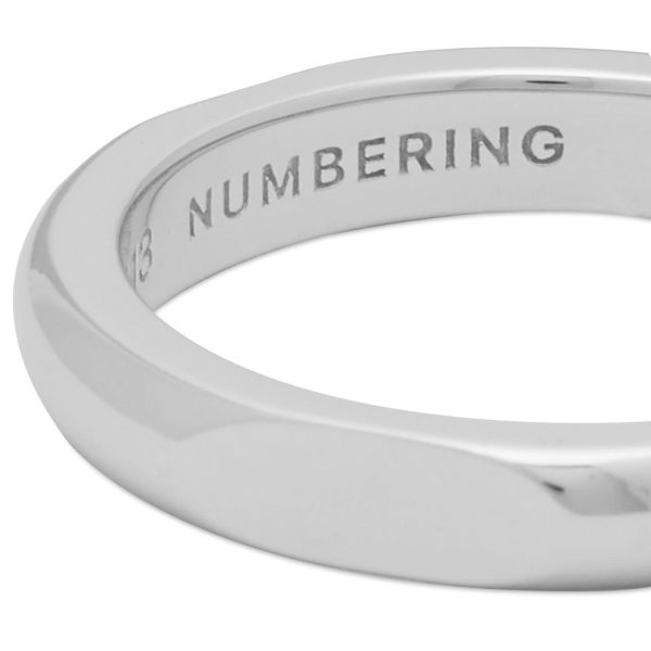 NUMBERING 3 Sided Signet Ring