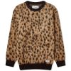 Wacko Maria Leopard Mohair Knitted Jumper