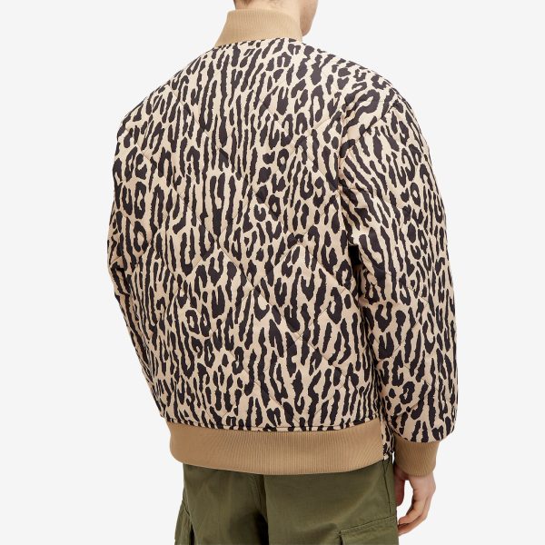 Wacko Maria Dickies Leopard Quilted Jacket