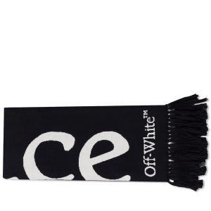 Off-White Logo Scarf With No Offence Slogan