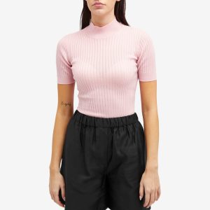 Versace High Neck Knitted Top