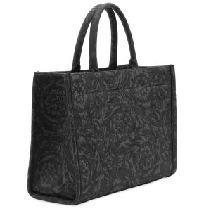 Versace Large Tote In Embroidery Jacquard