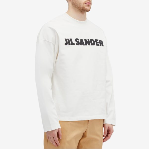 Jil Sander Long Sleeve Logo T-Shirt