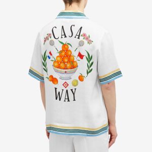 Casablanca Casa Way Short Sleeve Silk Shirt