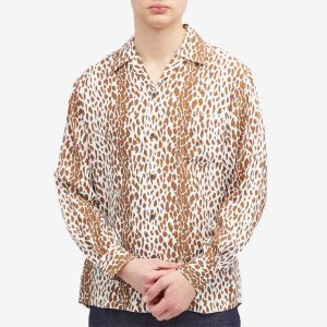 Wacko Maria Long Sleeve Leopard Vacation Shirt
