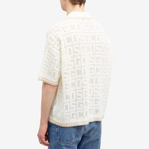 GCDS Short Sleeve Monogram Knit Shirt
