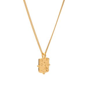 Missoma x Lucy Williams Rectangular Coin Pendant Necklace