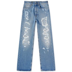 Paco Rabanne Ripped Baggy Jeans