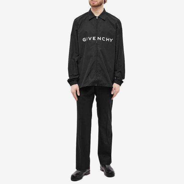 Givenchy Logo Zip Shirt