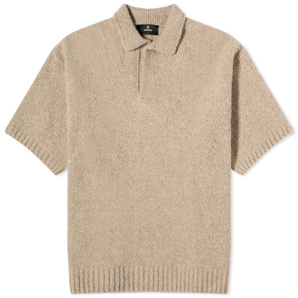 Represent Boucle Textured Knit Polo