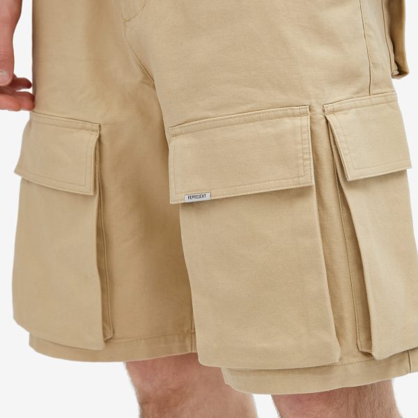 Represent Baggy Cotton Cargo Shorts