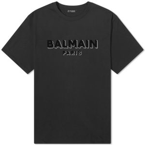 Balmain Flock Logo T-Shirt
