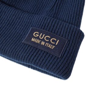 Gucci Patch Beanie Hat