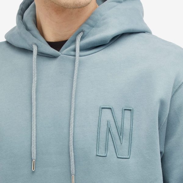 Norse Projects Arne Relaxed N Logo Hoodie