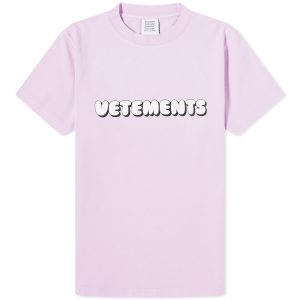 VETEMENTS Bubble Gum Logo Fitted T-Shirt