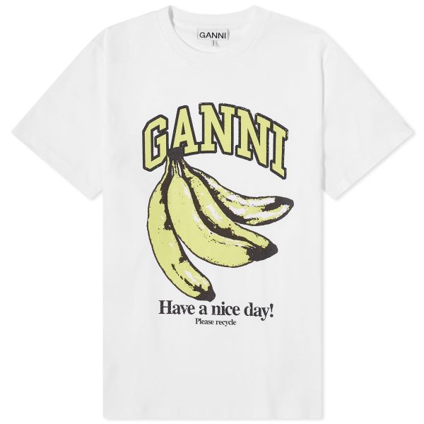 Ganni Basic Jersey Banana Relaxed T-Shirt