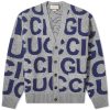 Gucci Intarsia Logo Knit Cardigan