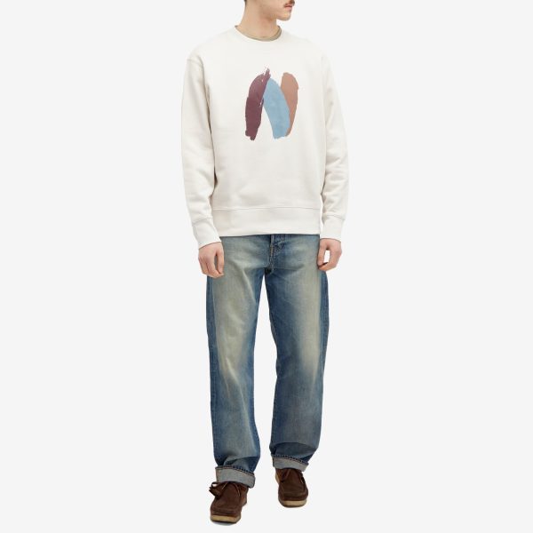 Norse Projects Arne Relaxed Paint N Logo Crew Sweatshirt