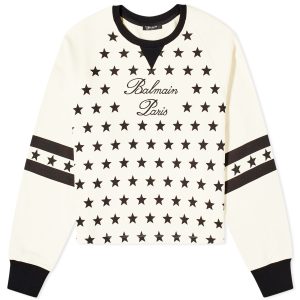Balmain Signature Stars Bulky Sweatshirt