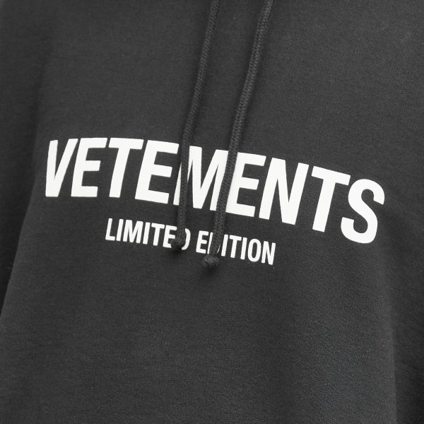VETEMENTS Limited Edition Logo Hoodie