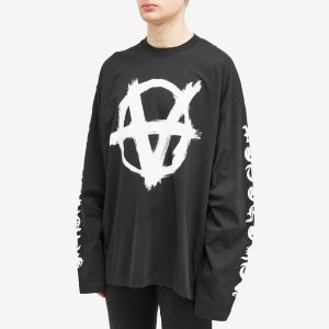 VETEMENTS Double Anarchy Long Sleeve T-Shirt