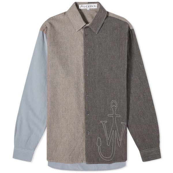 JW Anderson Anchor Classic Fit Patchwork Shirt