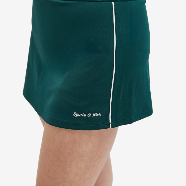Sporty & Rich Serif Court Mini Skirt