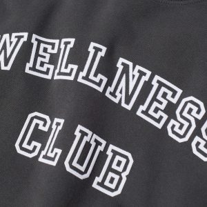 Sporty & Rich Wellness Club Flocked Crew Sweat