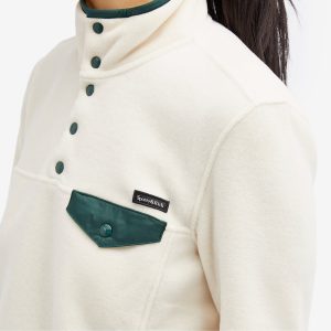 Sporty & Rich Buttoned Polar Fleece Sweatshirt