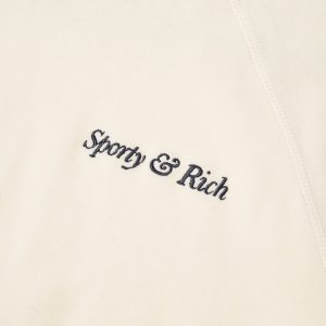 Sporty & Rich Italic Logo Raglan Crew Sweat