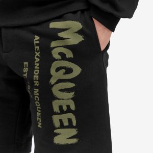 Alexander McQueen Graffiti Logo Sweat Shorts