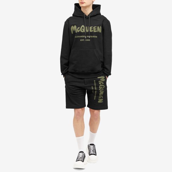 Alexander McQueen Graffiti Logo Sweat Shorts