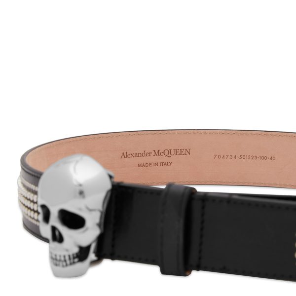 Alexander McQueen 3D Skull & Studs Belt