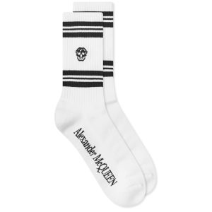 Alexander McQueen Sport Stripe Skull Sock