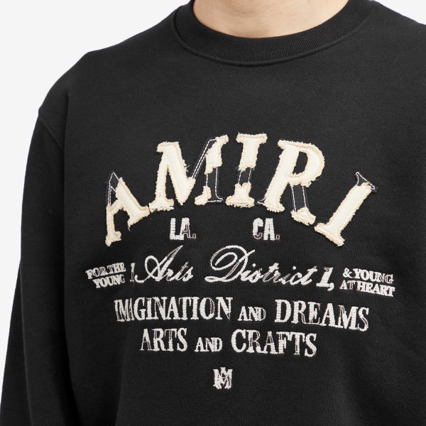 AMIRI Distressed Arts District Crew Sweater