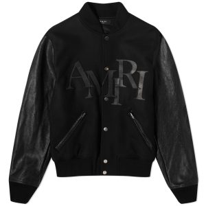 AMIRI Staggered Logo Varsity Jacket