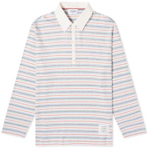 Thom Browne Striped Rugby Fit Polo