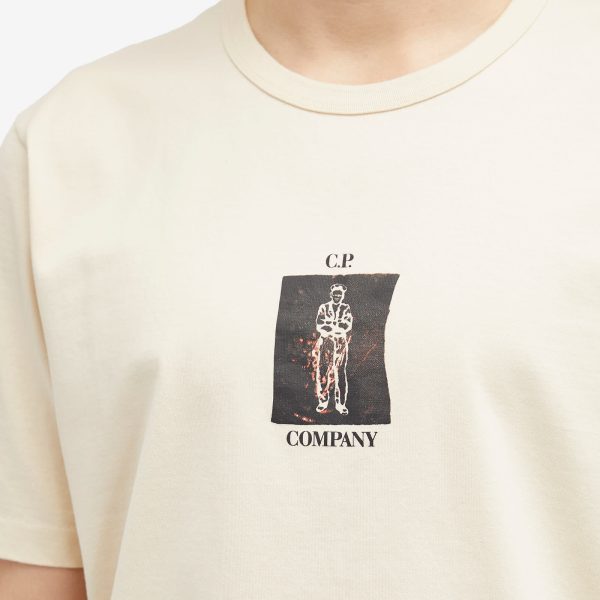 C.P. Company 30/2 Mercerized Jersey Twisted Graphic T-Shirt