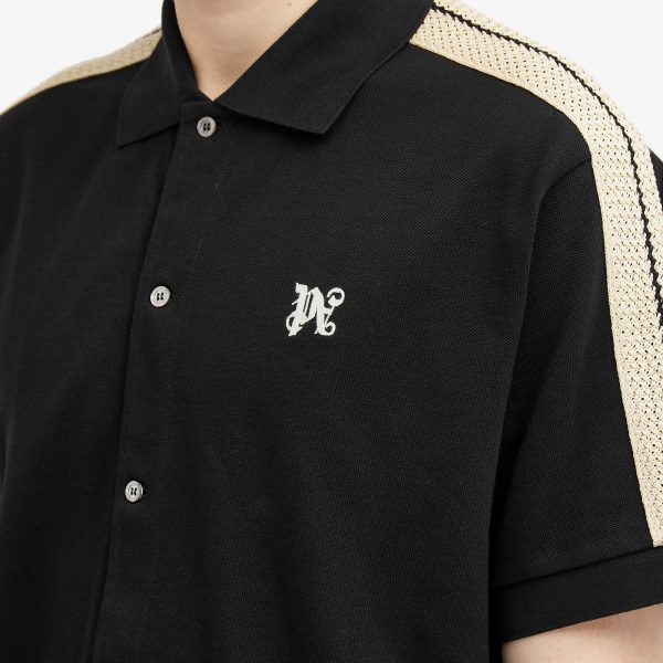 Palm Angels Monogram Taping Button Down Shirt