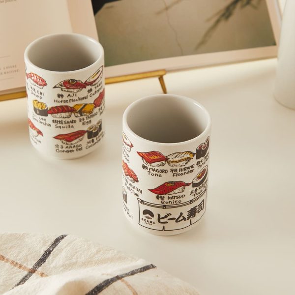 BEAMS JAPAN Fish Ceramic Cup - Set of 2