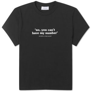 Off-White Quote Number Fitted T-Shirt