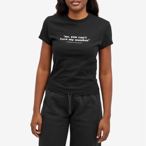 Off-White Quote Number Fitted T-Shirt