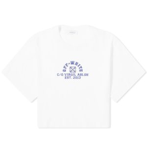 Off-White Crackled Est Crop T-Shirt