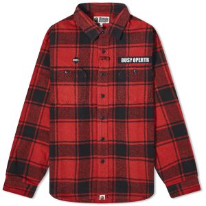 A Bathing Ape Flannel Check Tactical Shirt