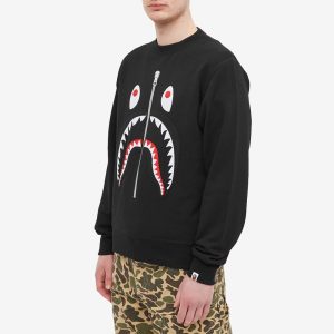 A Bathing Ape Patched Shark Crew Sweat